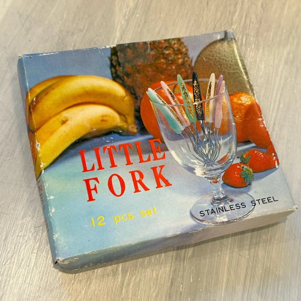 Mid Century Modern Appetizer Forks